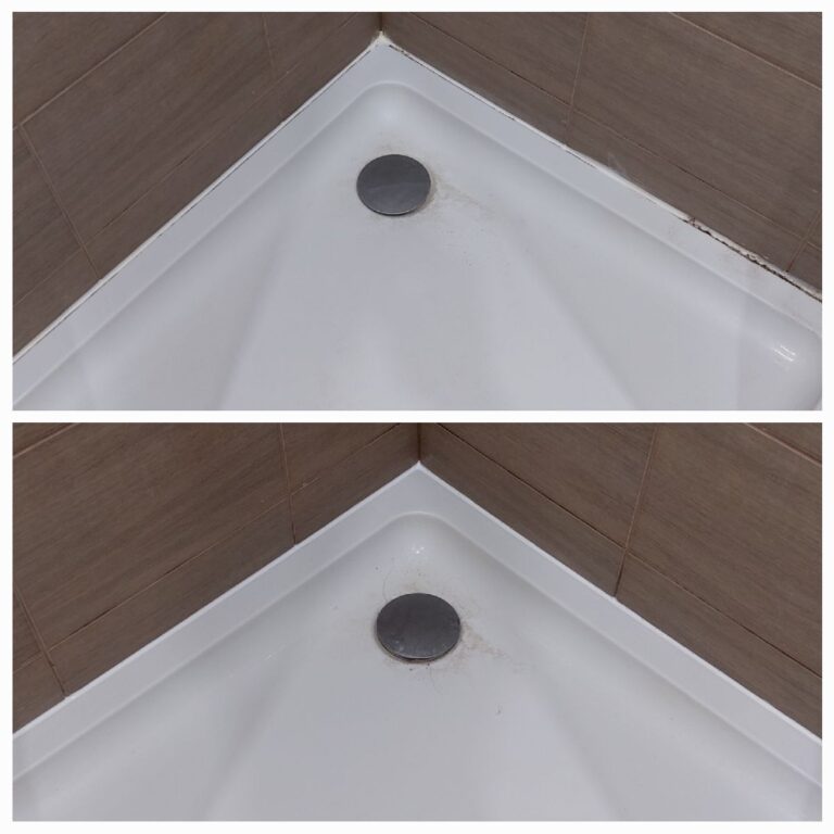 Hydraulik z miasta lublin wymienił silikon w brodziku kabiny prysznicowej na nowy mapesil