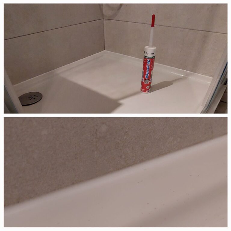 Hydraulik z miasta lublin wymienił silikon w brodziku kabiny prysznicowej na nowy mapesil